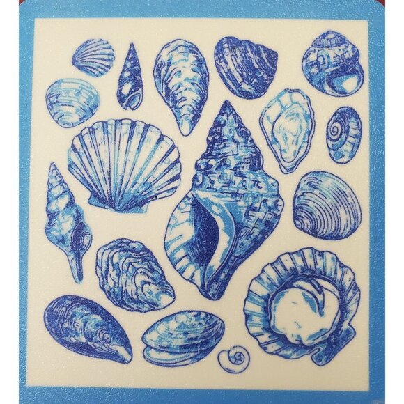 Nautical Seashell bedside Led light - Blue & Ivory Coastal Decor For Home - Picture 4 of 5